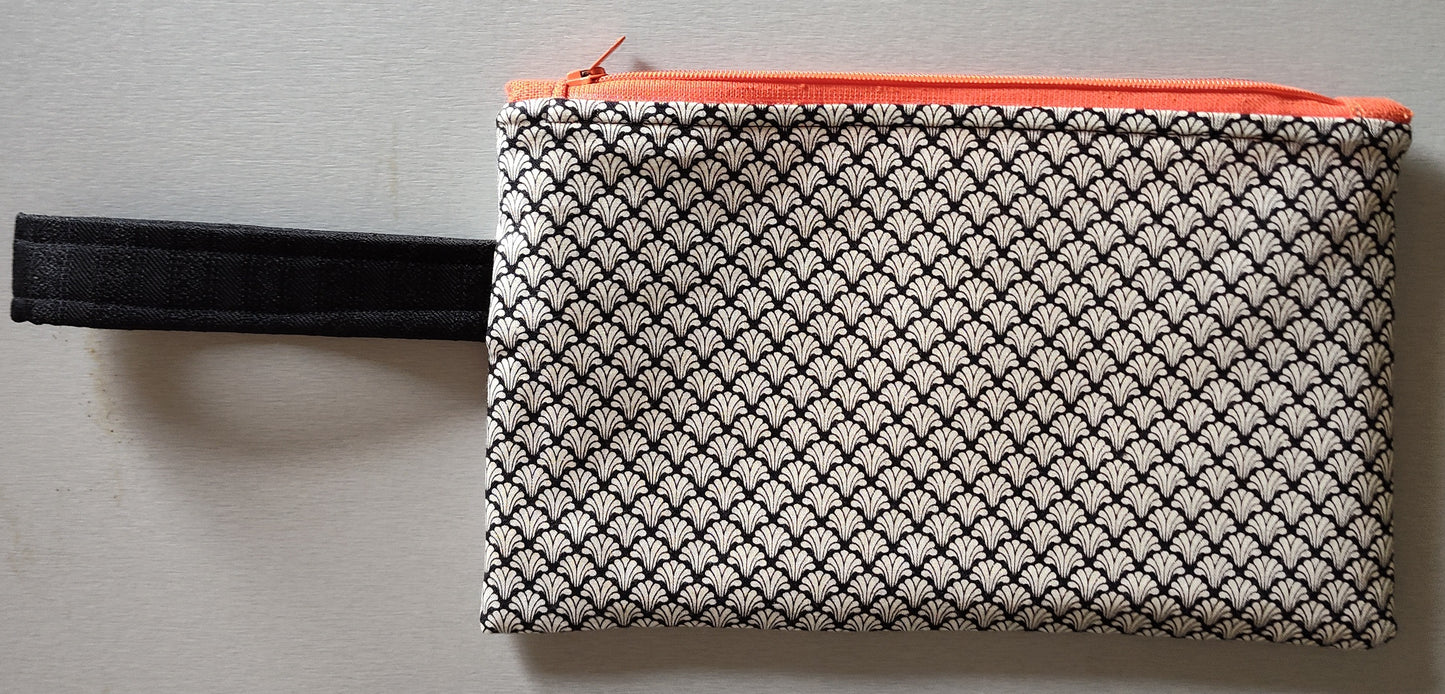 Flat Toile Zippered Pouch - Medium