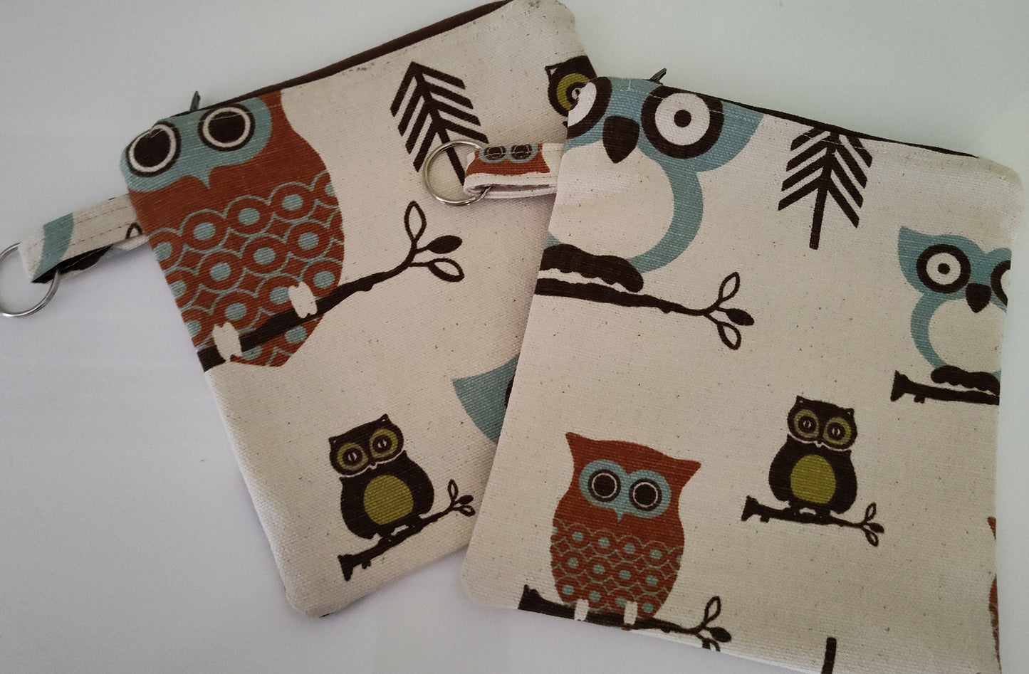 Square Zippered Pouch -- Color Varies