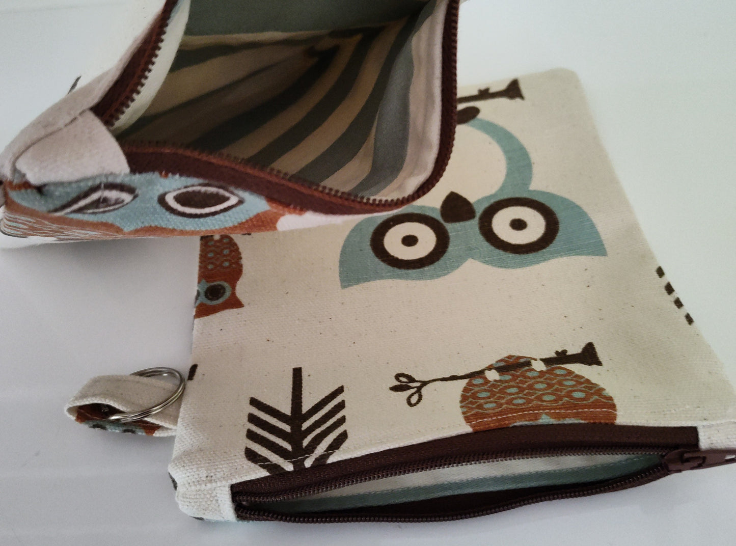 Square Zippered Pouch -- Color Varies