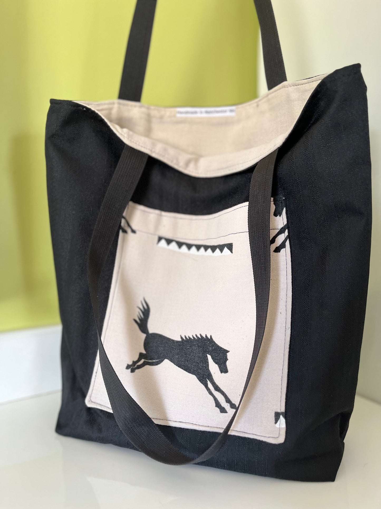 Black Horsey Tote