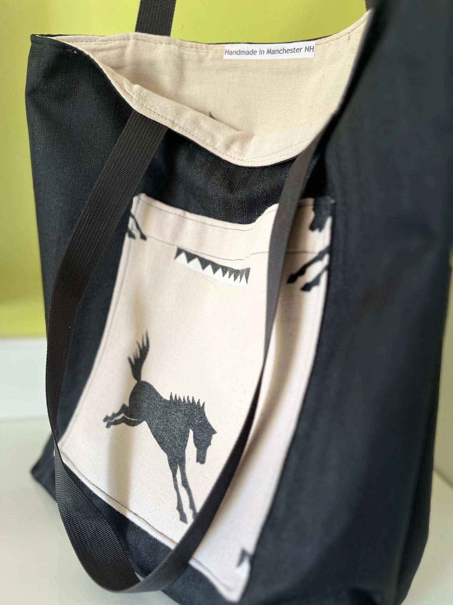 Black Horsey Tote