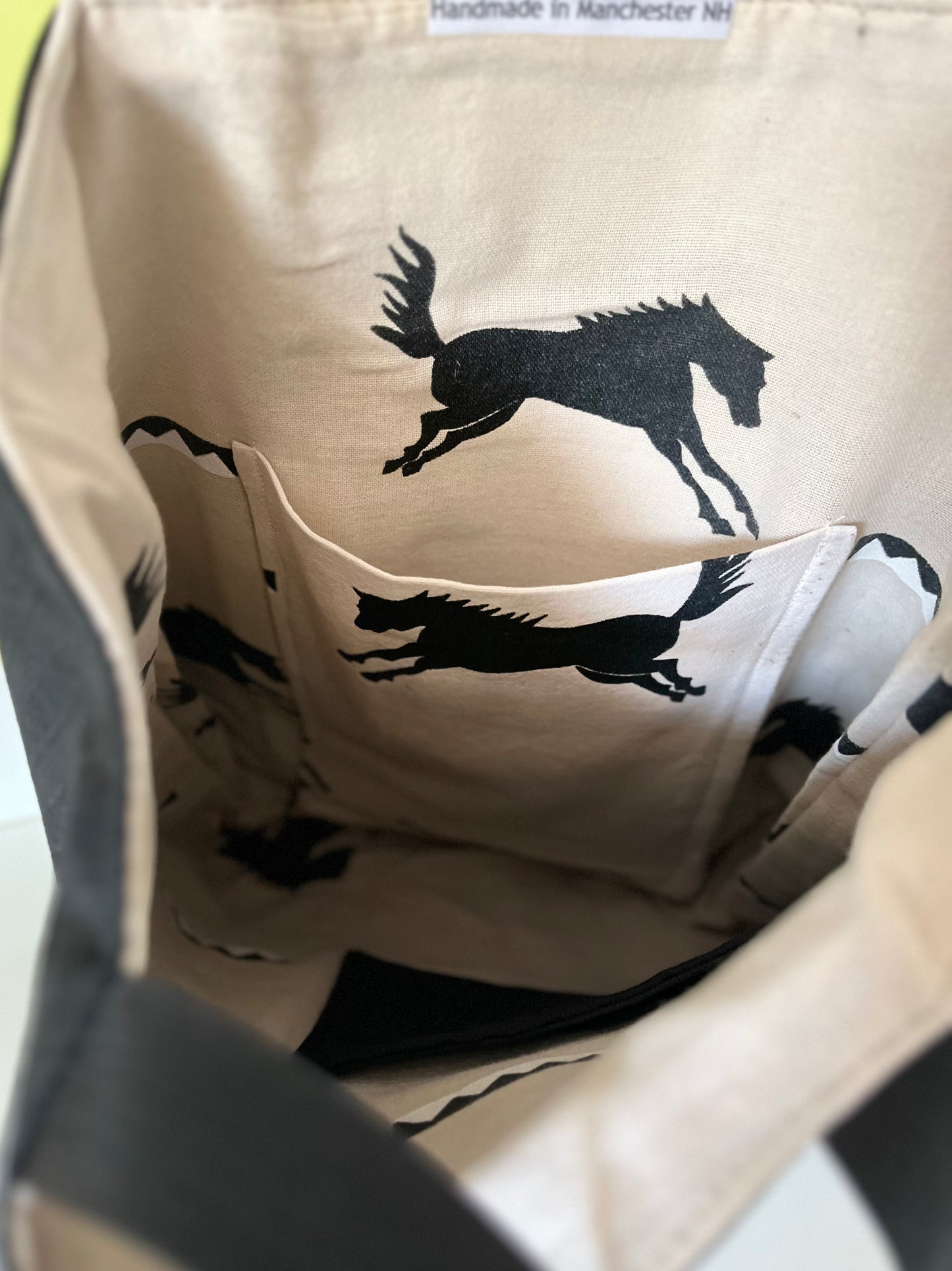 Black Horsey Tote