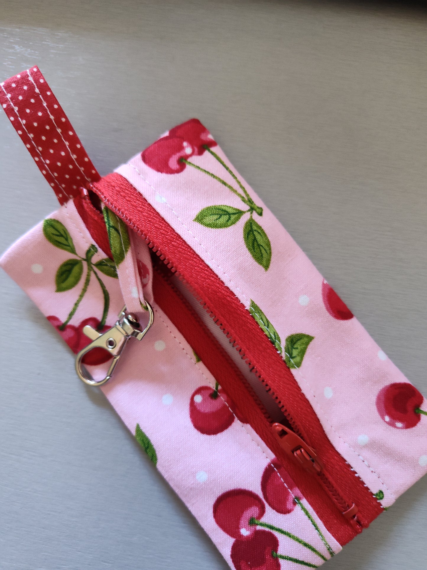 Cherry Key Pouch