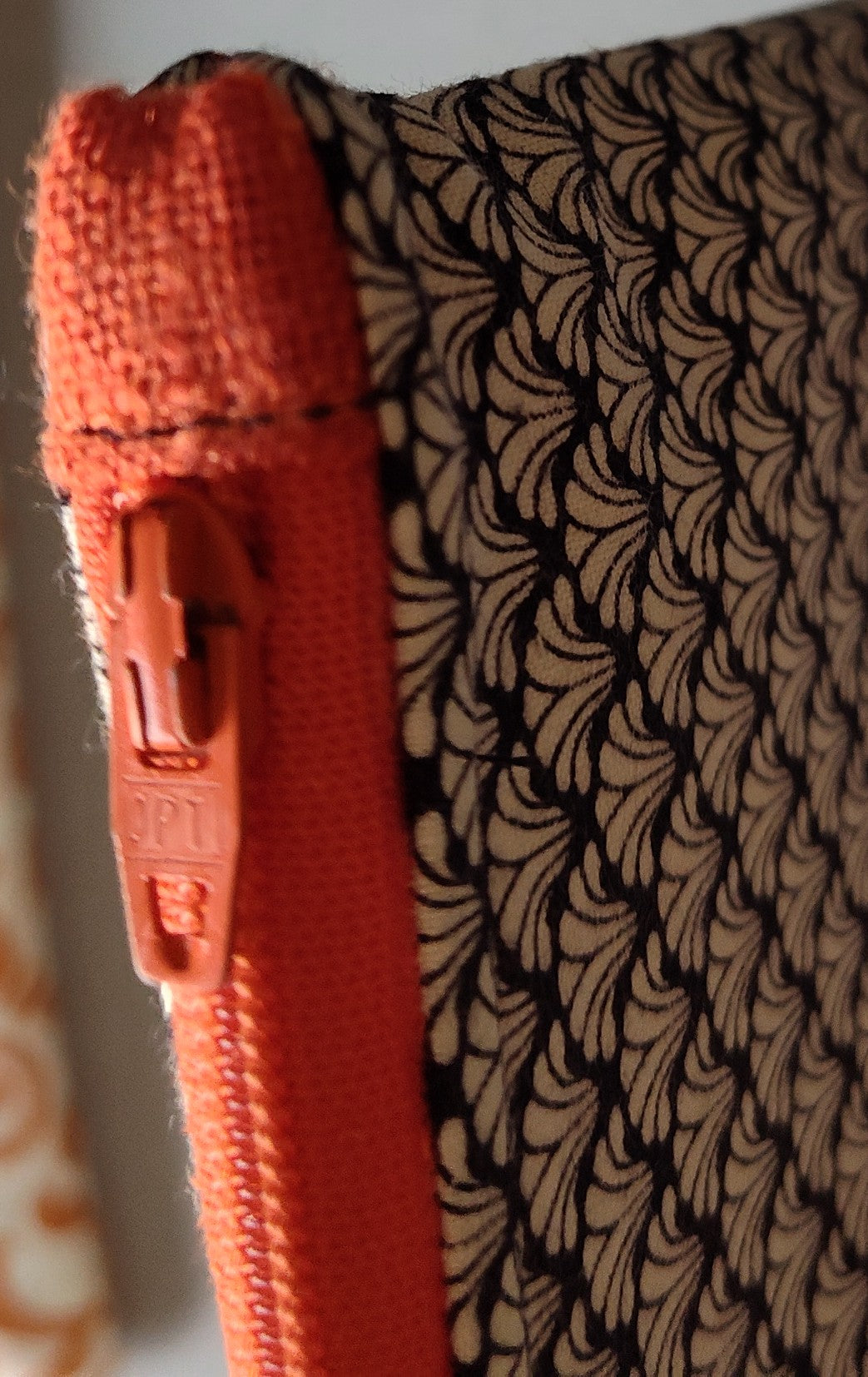 Flat Toile Zippered Pouch - Medium