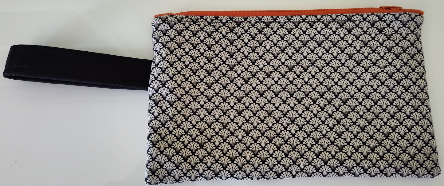 Flat Toile Zippered Pouch - Medium