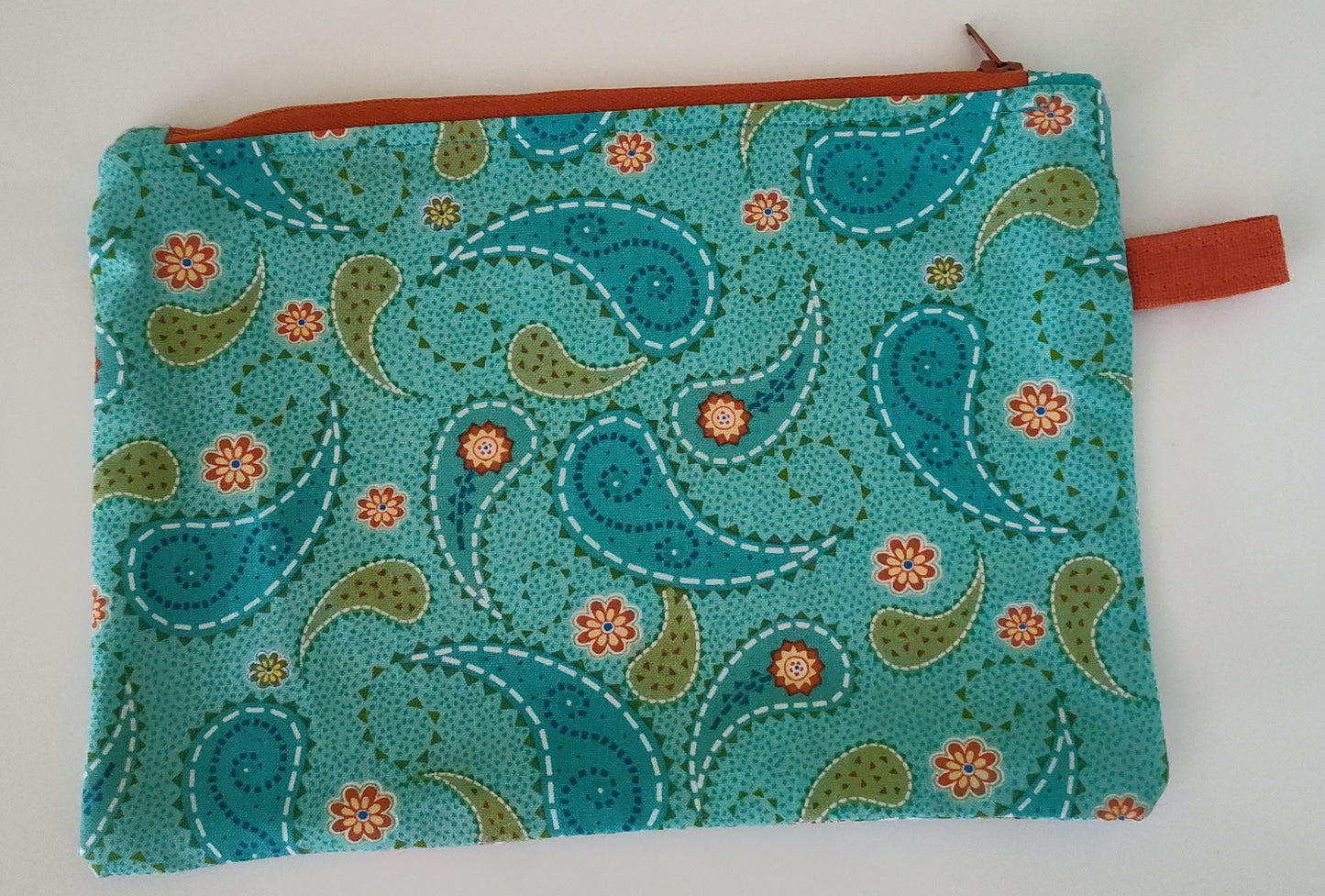 Large Tabbed Zippered Pouch