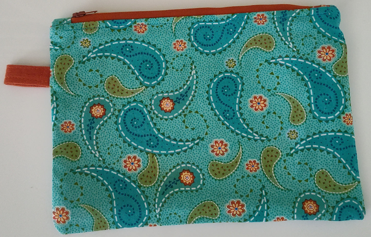 Large Tabbed Zippered Pouch