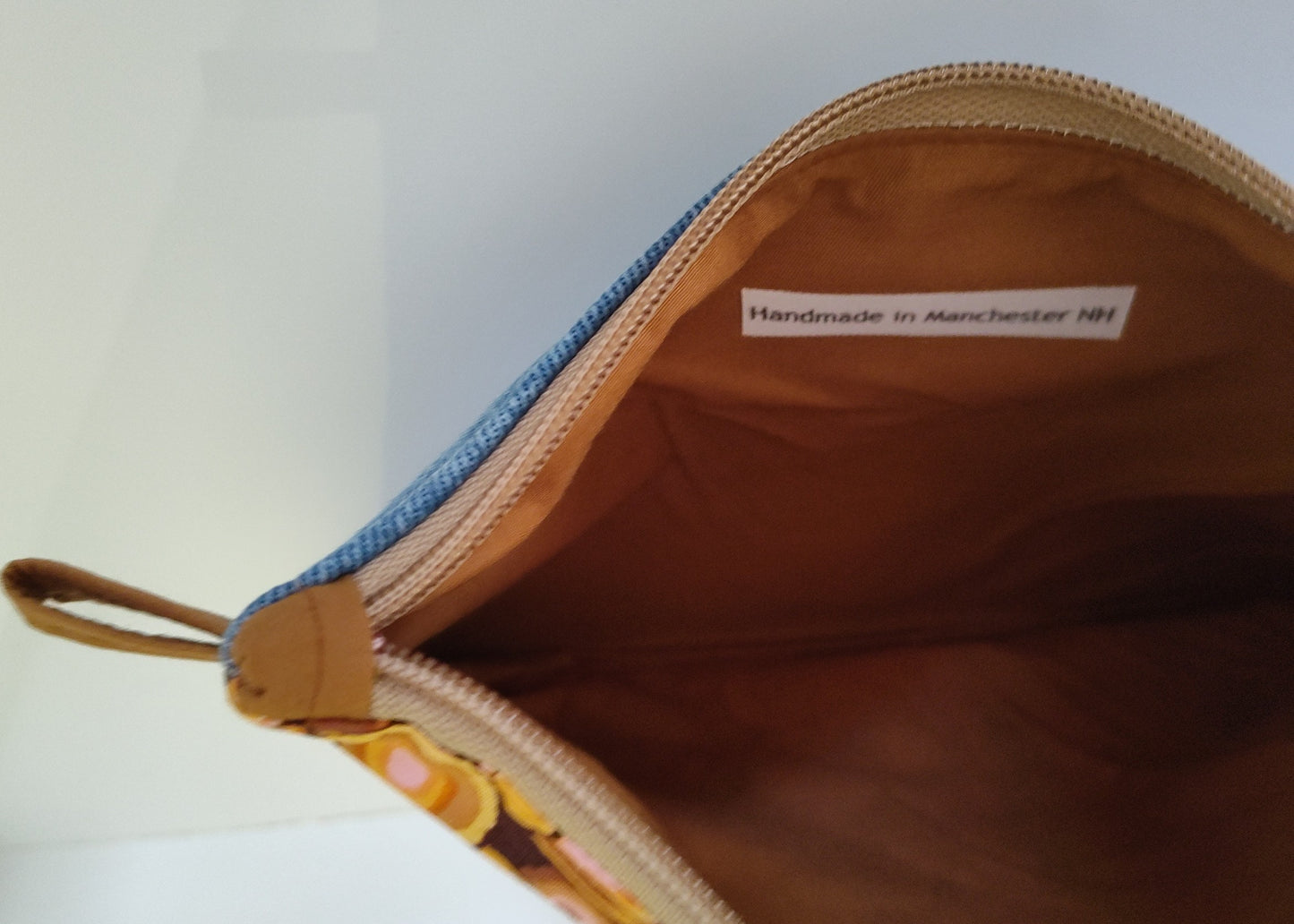 Large Tabbed Zippered Pouch