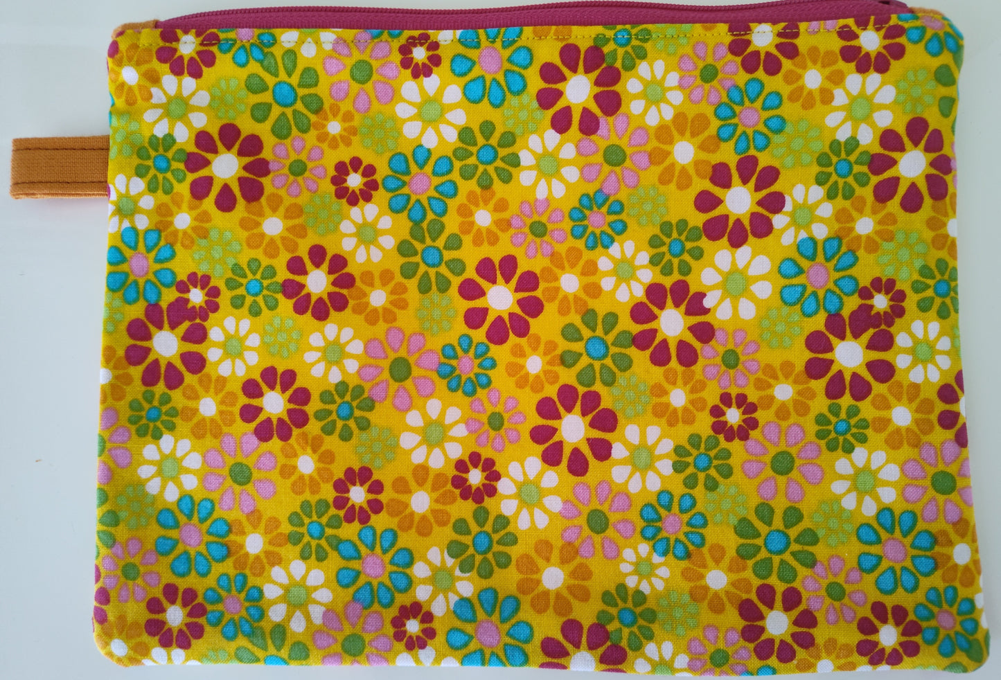 Large Tabbed Zippered Pouch