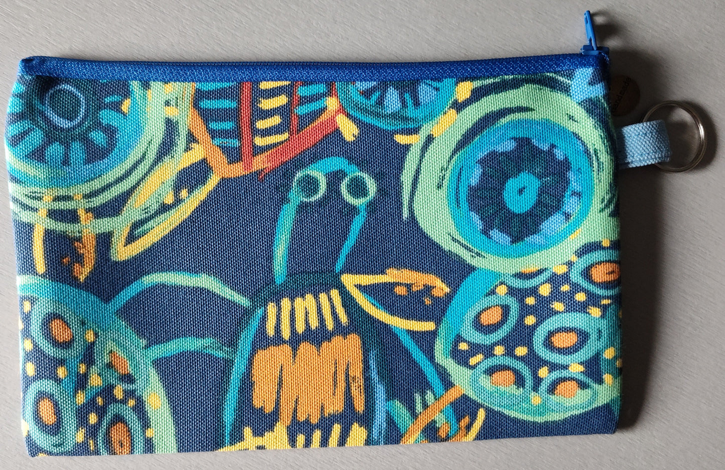 Playful Turtle Square Zippered Pouch