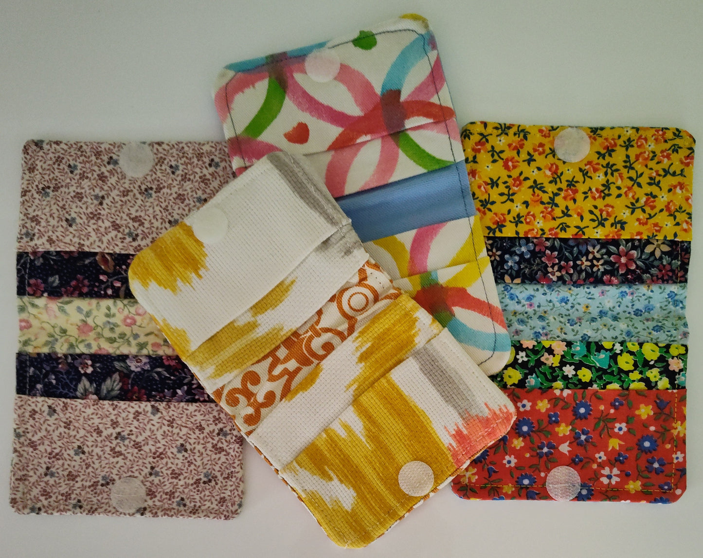 Card and Bill Wallet - Elastic or Velcro Closure