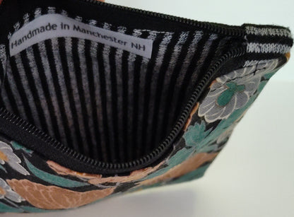 Square Zippered Pouch -- Color Varies