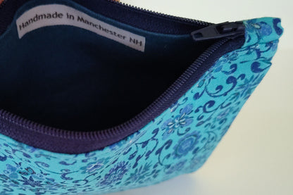 Square Zippered Pouch -- Color Varies