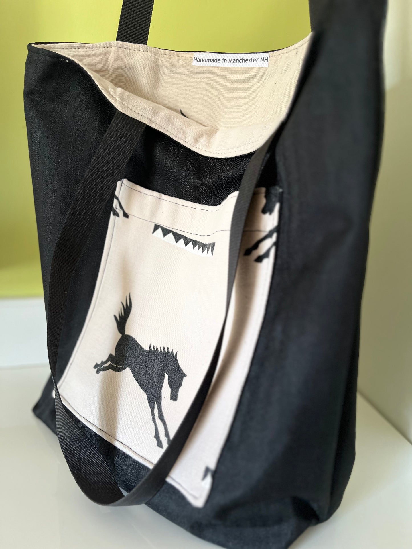 Black Horsey Tote