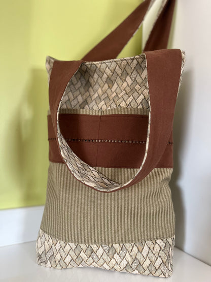 Extra Tall Reversible Upholstery Tote