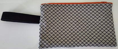Flat Toile Zippered Pouch - Medium