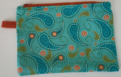 Large Tabbed Zippered Pouch
