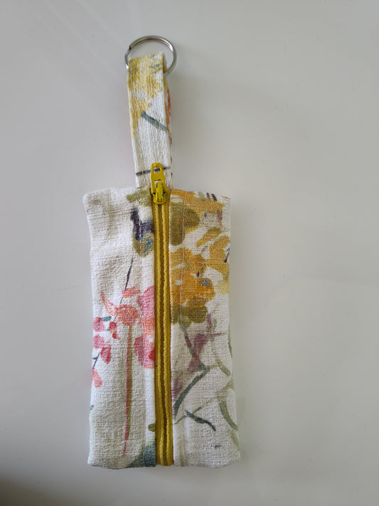 Watercolor Floral Key Pouch
